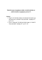 Eseja 'Sabiedrības minoritāro grupu atspoguļojums Latvijas medijos', 1.