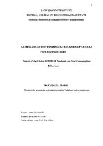Diplomdarbs 'Globālās Covid-19 pandēmijas ietekme uz pārtikas patēriņa uzvedību', 1.