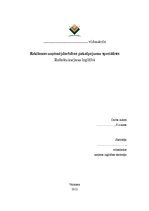 Referāts 'Reklāmas uzņēmējdarbības pakalpojumu speciālists', 1.