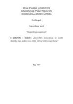 Konspekts 'Kultūru imperiālisms', 1.