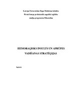 Referāts 'Hemoraģisks insults un aprūpes vadīšanas stratēģijas', 1.