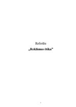 Referāts 'Reklāmas ētika', 1.