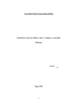 Referāts 'Noziedzības tendences Baltijas valstīs - kopīgais un atšķirīgais', 1.