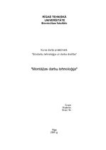 Konspekts 'Montāžas darbu tehnoloģija', 1.