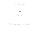 Referāts 'Latviešu tautas tradīcijas senatnē un mūsdienās', 1.