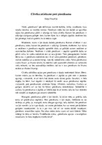 Eseja 'Cilvēka attieksme pret pienākumu', 1.