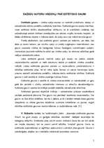 Konspekts 'Estētiskā gaume', 3.