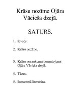 Referāts 'Krāsu nozīme O.Vācieša dzejā', 1.