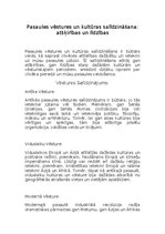 Konspekts 'Pasaules vēstures un kultūras salīdzināšana', 1.