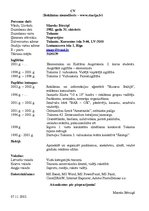 Paraugs 'Curriculum Vitae', 1.