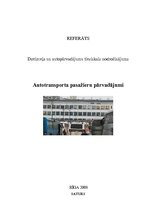 Referāts 'Autotransporta pasažieru pārvadājumi', 1.