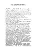 Referāts 'Ar R.Blaumani tiekoties', 1.