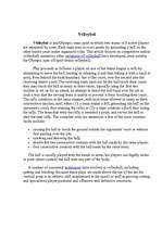 Referāts 'Volleyball', 3.