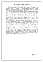 Konspekts 'Review of the Exibition', 1.