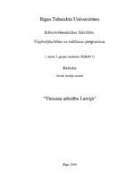 Referāts 'Tūrisma attīstība Latvijā', 1.