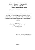 Konspekts 'Mārketinga un virzīšanas tirgū mērķi un izmaksu veidošanās metodes preču virzīša', 1.