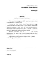 Paraugs 'Nometnes projekts', 1.