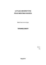 Konspekts 'Terminelementi latīņu valodā', 1.