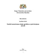 Paraugs 'Rāmja aprēķins ar pārvietojuma metodi', 1.