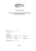 Diplomdarbs 'Latvijas un pasaules lielāko transnacionālo farmācijas korporāciju (TNK) salīdzi', 1.