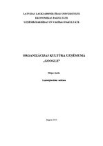 Referāts 'Organizācijas kultūra uzņēmumā "Google"', 1.