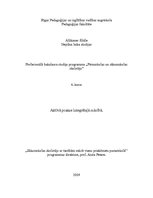 Konspekts 'Aktīvā prakse integrētajā mācībā sākumskolā', 1.