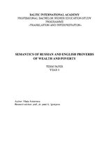 Referāts 'Семантика русских и английских пословиц о богатстве и бедности', 64.