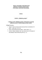 Konspekts 'Politiskās partijas, to loma un nozīme politikas procesā. Galvenās pieejas parti', 1.