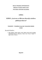 Konspekts 'Starptautiskās politikas teoriju saistība ar orientālismu', 1.