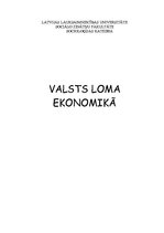 Referāts 'Valsts loma ekonomikā', 1.