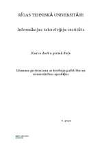 Konspekts 'Lēmumu pieņemšana ar kritēriju palīdzību un nenoteiktības apstākļos', 1.