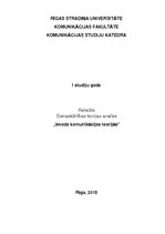 Referāts 'Dienaskārtības teorijas analīze', 1.