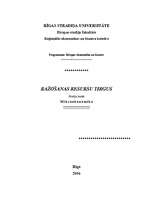 Konspekts 'Ražošanas resursu tirgus', 1.