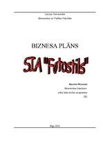 Biznesa plāns 'SIA "Fotostils" biznesa plāns', 1.