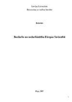 Referāts 'Bezdarbs un nodarbinātība Eiropas Savienībā', 1.
