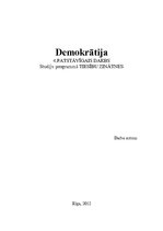 Konspekts 'Demokrātija', 1.