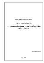 Konspekts 'Elektriskās svārstības', 1.