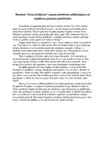 Eseja 'Romānā "Alvas kliedziens" pausto problēmu salīdzinājums ar mūsdienu jauniešu pro', 1.