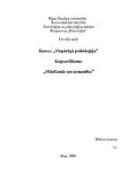 Konspekts 'Mācīšanās un uzmanība', 1.