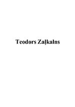 Referāts 'Tēlnieks Teodors Zaļkalns', 1.
