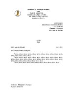 Paraugs 'Akts, vēstule, pielikumi lietvedībā', 3.