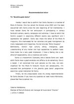 Paraugs 'Recommendation Letter', 1.