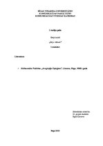 Eseja 'Aleksandrs Puškins "Jevgēņijs Oņēgins"', 1.