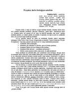 Konspekts 'Projekta darbs bioloģijas mācībās', 1.