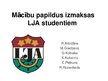 Prezentācija 'Mācību papildus izmaksas Latvijas Jūras akadēmijas studentiem', 1.