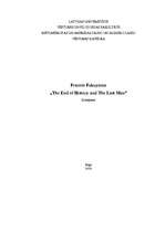 Konspekts 'Francis Fukuyama "The End of History and the Last Man"', 1.