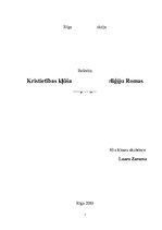 Referāts 'Kristietības kļūšana par valsts reliģiju Romas impērijā', 1.