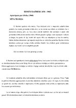 Konspekts 'Ernsts Kasīrers "Apcerējums par cilvēku"', 1.