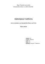 Referāts 'Bioloģiskā lauksaimniecība Latvijā', 1.