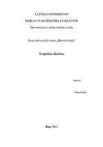 Konspekts 'Tropiskās slimības', 1.